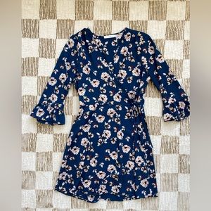 LUSH Floral wrap dress